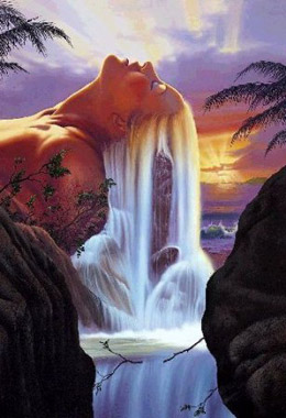 Una cascada de pelo