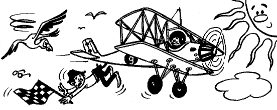 El piloto de un biplano