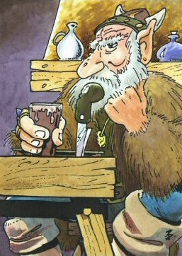 El vikingo en un bar