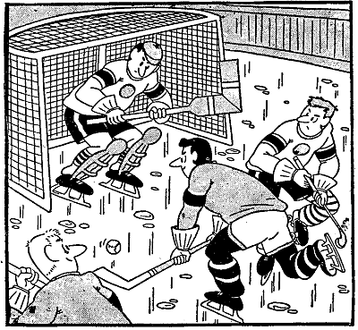 Un partido de hockey